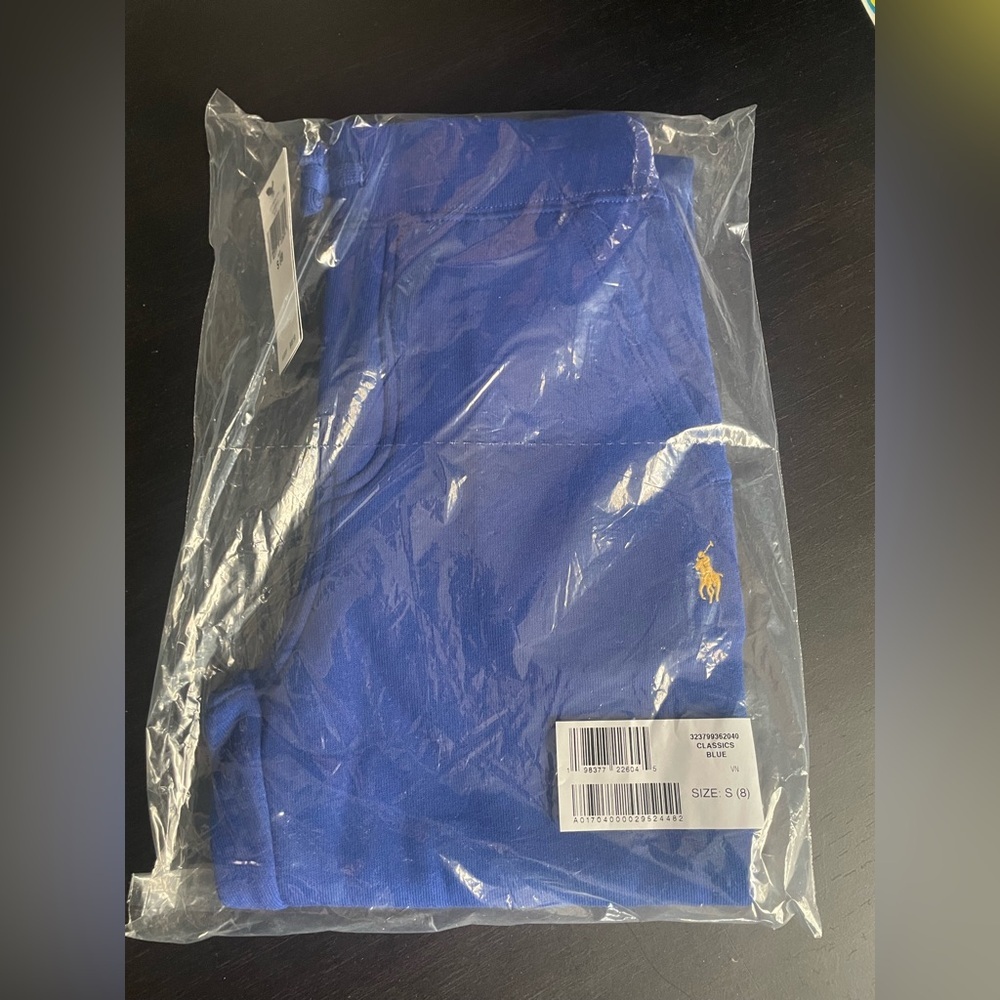 NWT Ralph Lauren Blue Fleece Jogger Pants small (8) - Picture 2 of 6